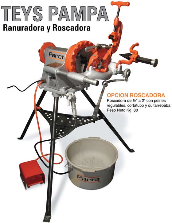 Roscadora - Ranuradora Teys Pampa